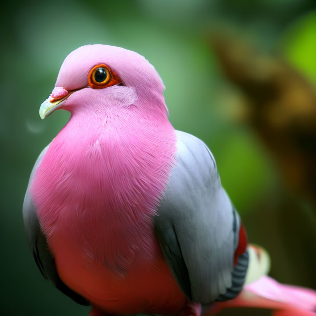 Pink Pigeon (Nesoenas mayeri)