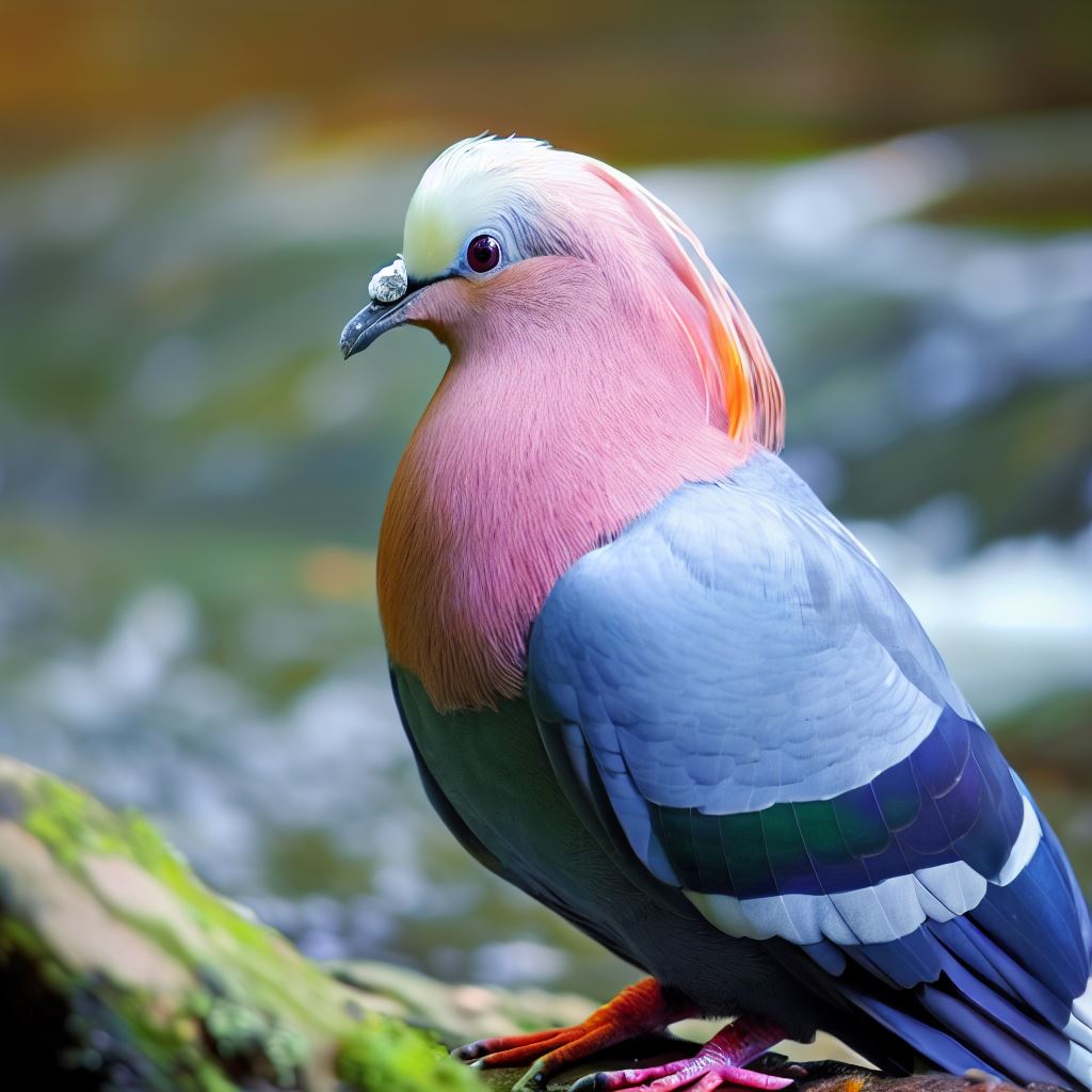 Pink-headed Imperial Pigeon (Ducula rosacea)